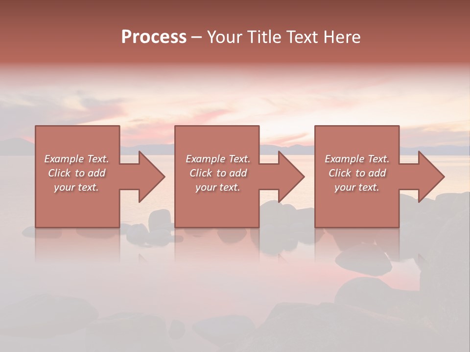 Lake Tahoe After Sunset PowerPoint Template