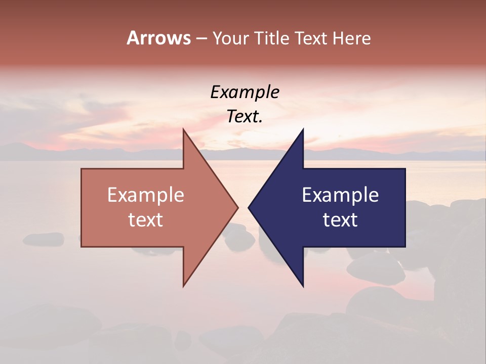 Lake Tahoe After Sunset PowerPoint Template