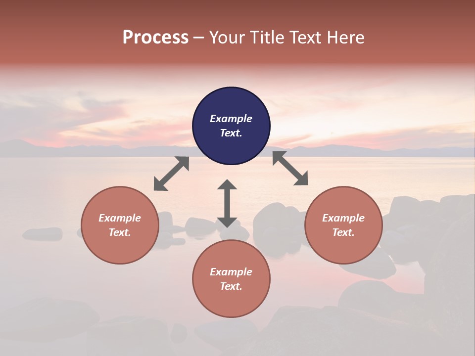 Lake Tahoe After Sunset PowerPoint Template