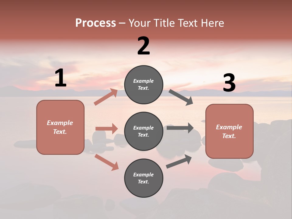 Lake Tahoe After Sunset PowerPoint Template