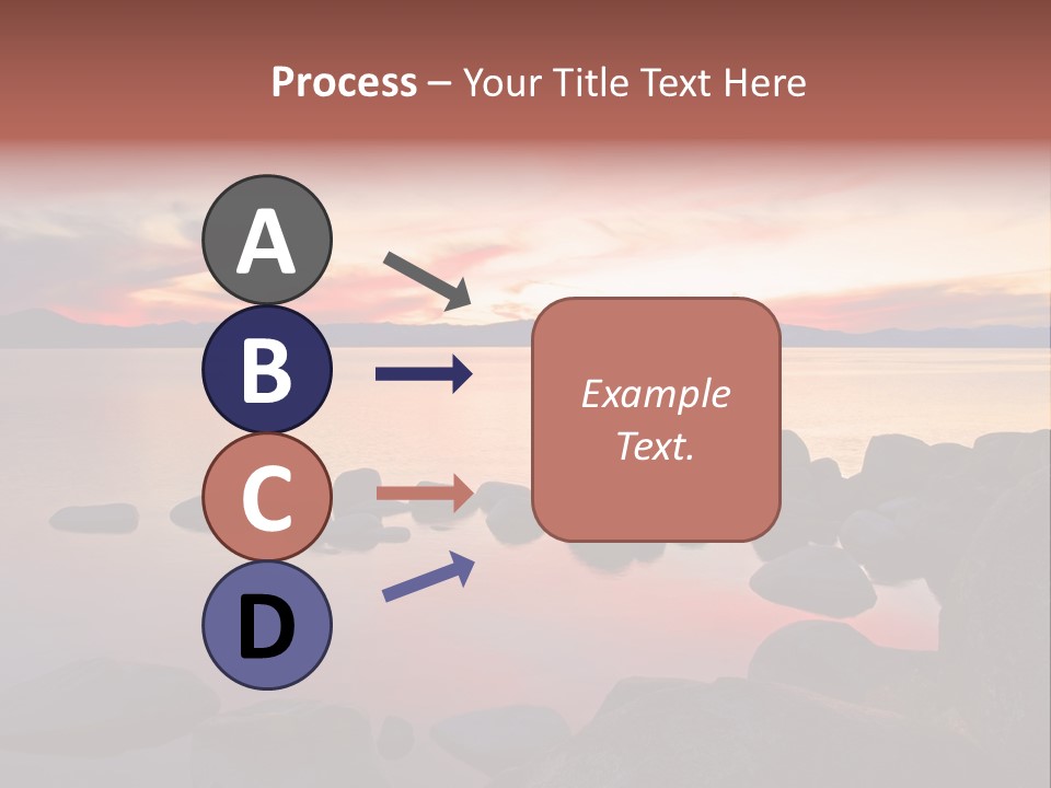 Lake Tahoe After Sunset PowerPoint Template