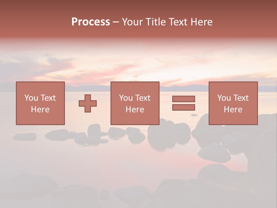 Lake Tahoe After Sunset PowerPoint Template