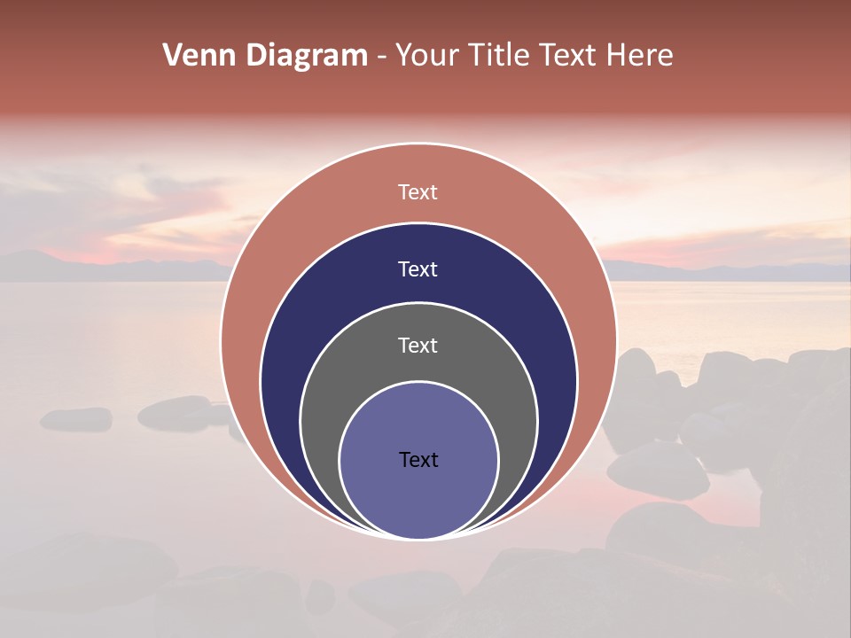 Lake Tahoe After Sunset PowerPoint Template