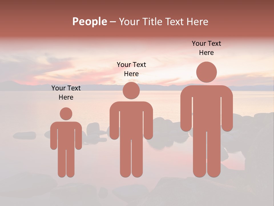 Lake Tahoe After Sunset PowerPoint Template