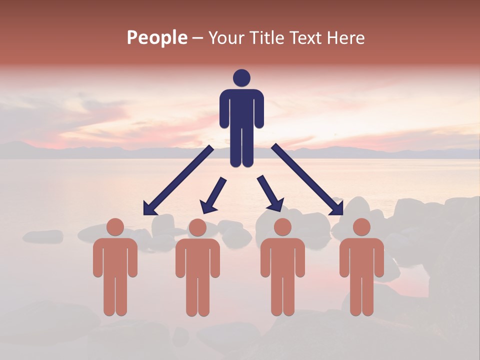 Lake Tahoe After Sunset PowerPoint Template