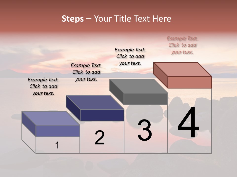 Lake Tahoe After Sunset PowerPoint Template