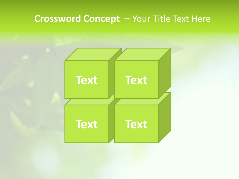 A Green Leaf Is Hanging From A Tree PowerPoint Template