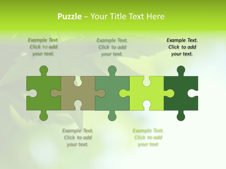 A Green Leaf Is Hanging From A Tree PowerPoint Template