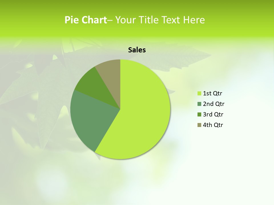 A Green Leaf Is Hanging From A Tree PowerPoint Template