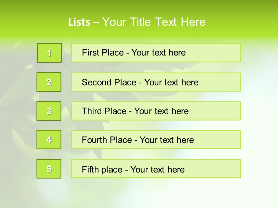 A Green Leaf Is Hanging From A Tree PowerPoint Template