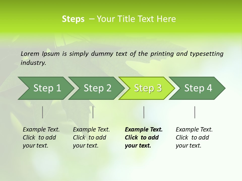 A Green Leaf Is Hanging From A Tree PowerPoint Template