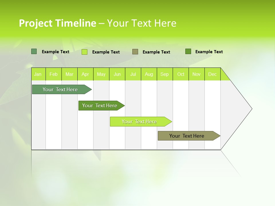 A Green Leaf Is Hanging From A Tree PowerPoint Template