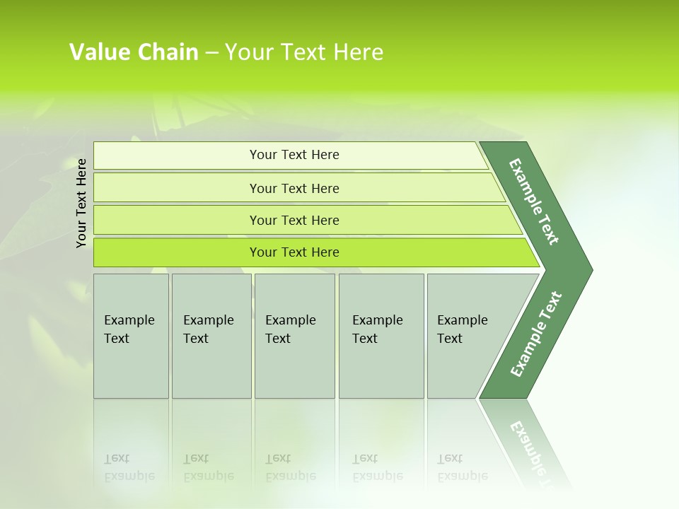 A Green Leaf Is Hanging From A Tree PowerPoint Template