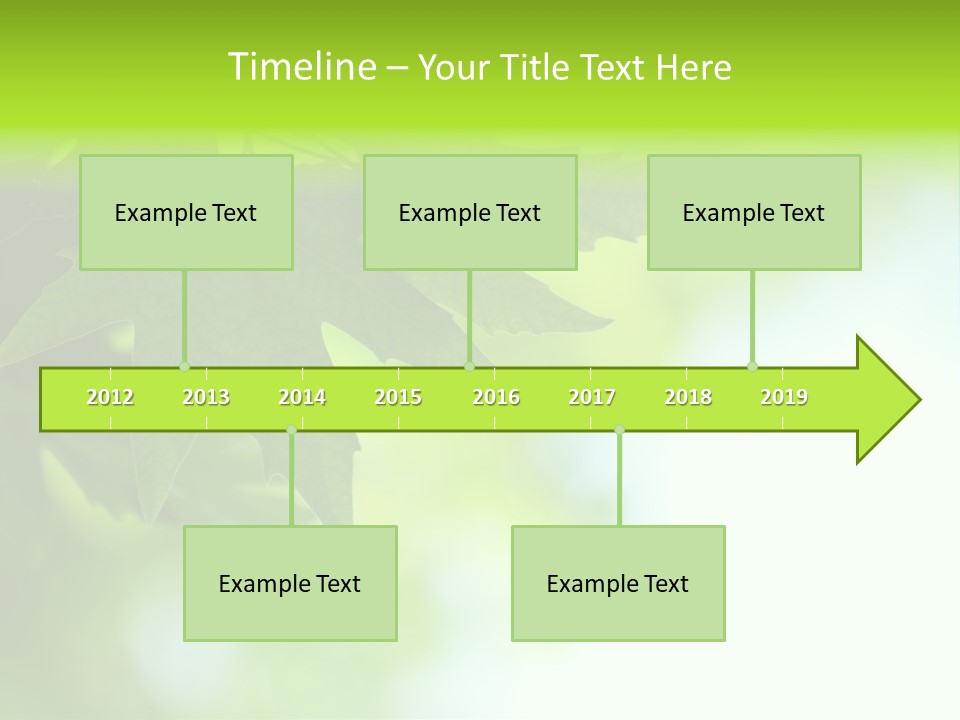 A Green Leaf Is Hanging From A Tree PowerPoint Template