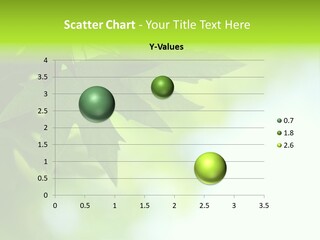 A Green Leaf Is Hanging From A Tree PowerPoint Template