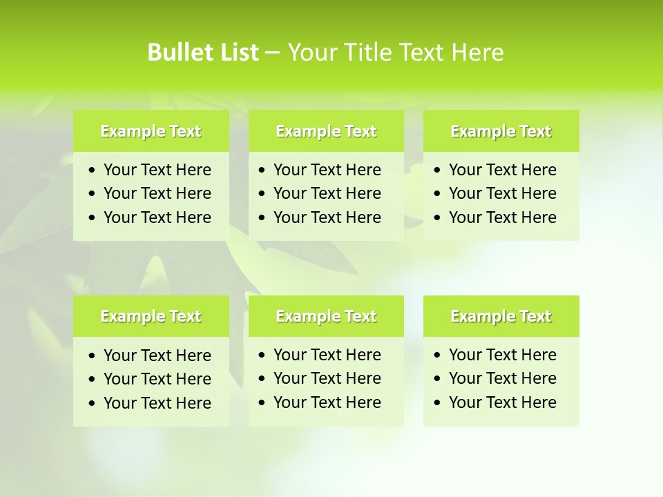 A Green Leaf Is Hanging From A Tree PowerPoint Template