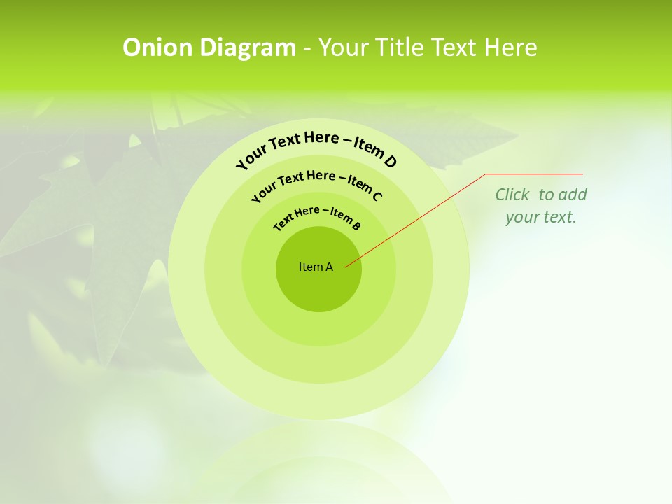 A Green Leaf Is Hanging From A Tree PowerPoint Template