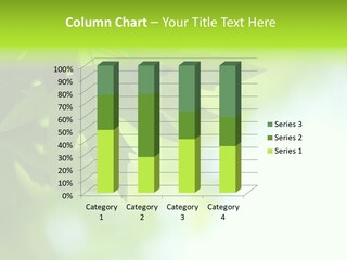 A Green Leaf Is Hanging From A Tree PowerPoint Template