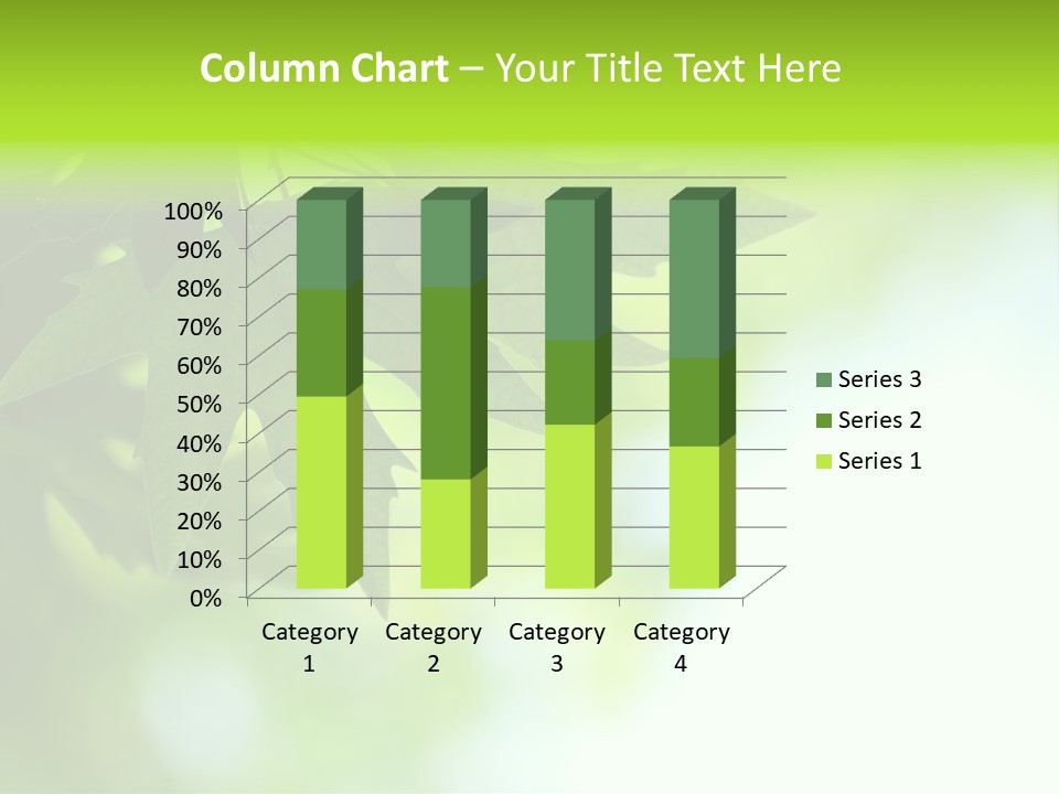 A Green Leaf Is Hanging From A Tree PowerPoint Template