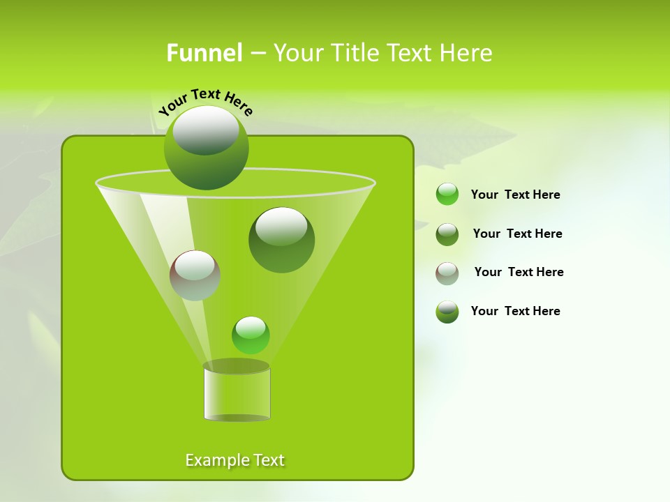 A Green Leaf Is Hanging From A Tree PowerPoint Template