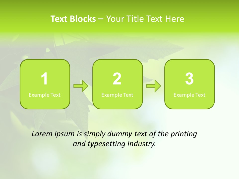 A Green Leaf Is Hanging From A Tree PowerPoint Template