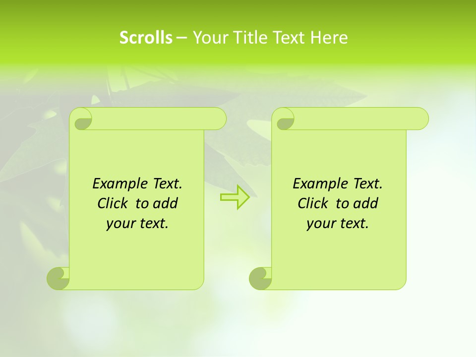 A Green Leaf Is Hanging From A Tree PowerPoint Template