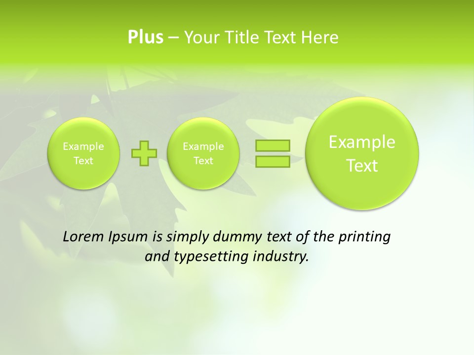 A Green Leaf Is Hanging From A Tree PowerPoint Template