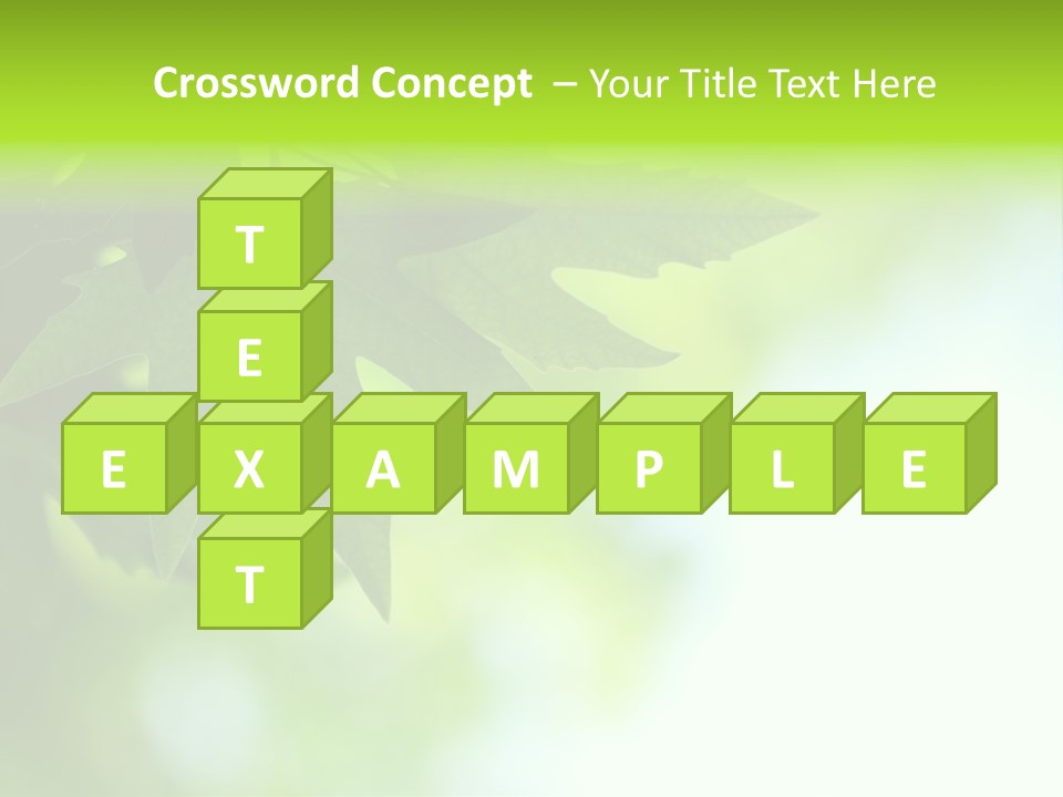 A Green Leaf Is Hanging From A Tree PowerPoint Template