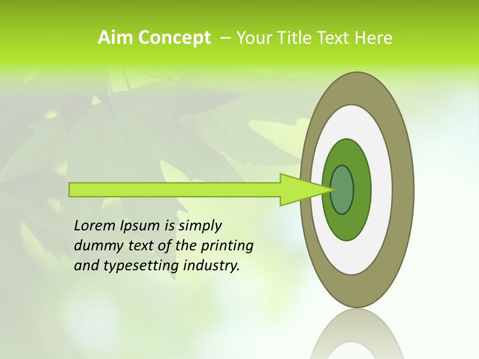 A Green Leaf Is Hanging From A Tree PowerPoint Template