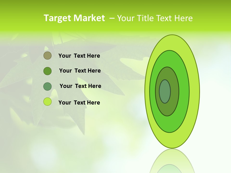 A Green Leaf Is Hanging From A Tree PowerPoint Template