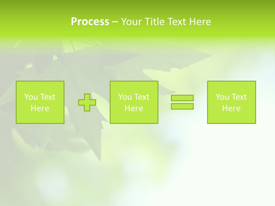 A Green Leaf Is Hanging From A Tree PowerPoint Template