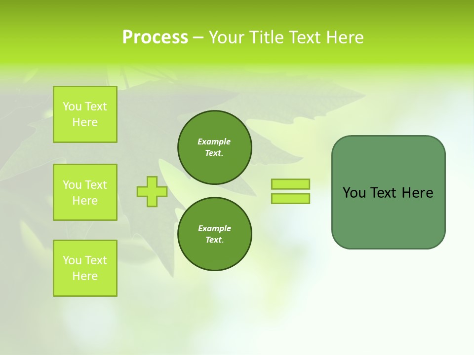 A Green Leaf Is Hanging From A Tree PowerPoint Template