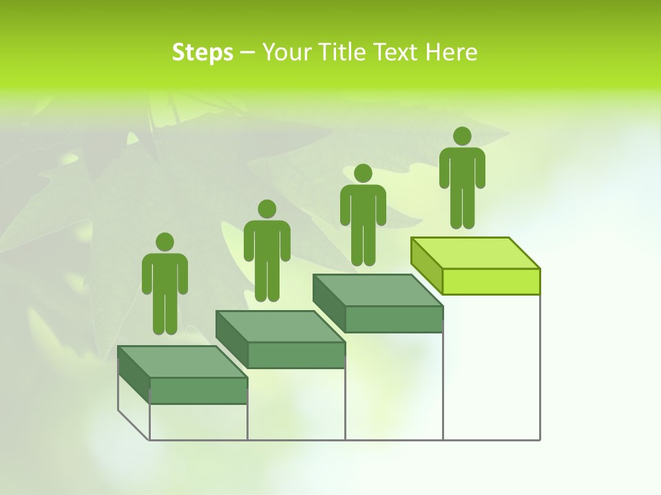 A Green Leaf Is Hanging From A Tree PowerPoint Template