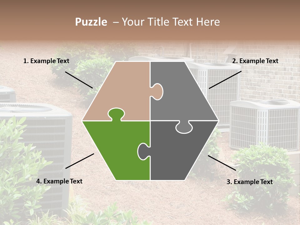 Residential Air Conditioning Units For A Large Home. Environmental Control. PowerPoint Template