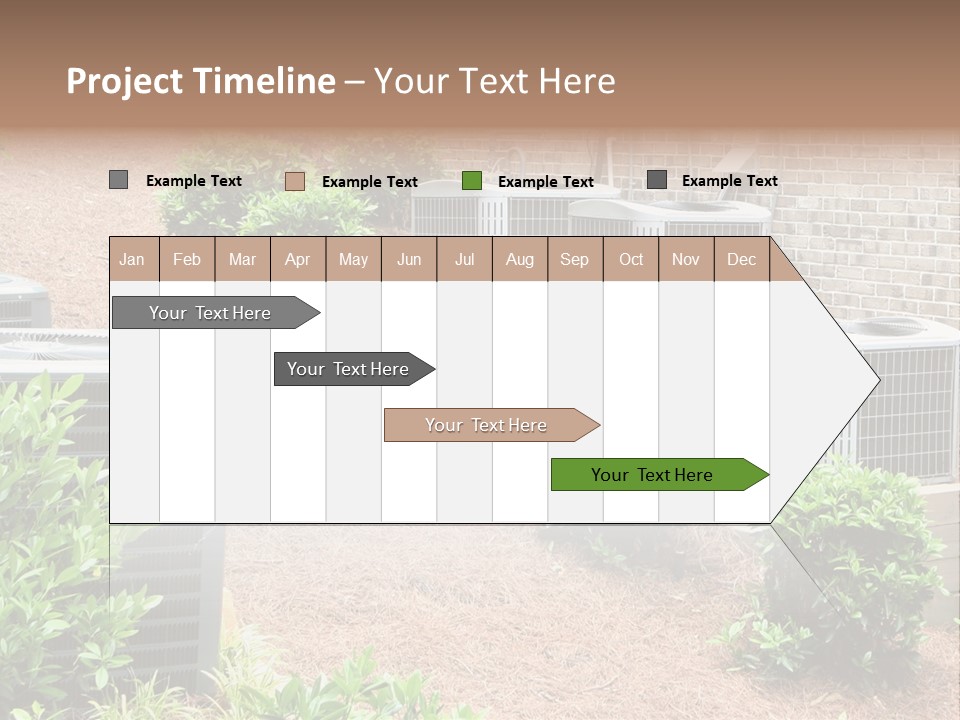 Residential Air Conditioning Units For A Large Home. Environmental Control. PowerPoint Template