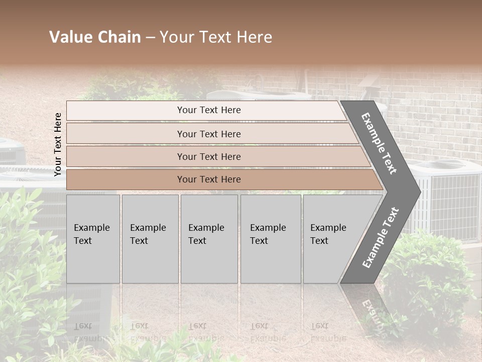 Residential Air Conditioning Units For A Large Home. Environmental Control. PowerPoint Template