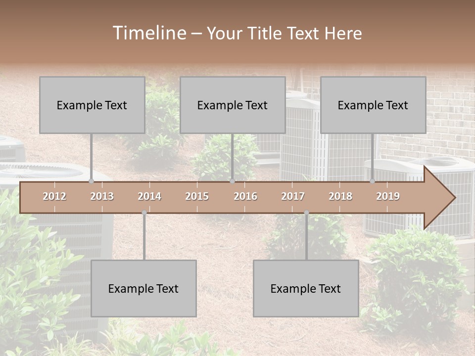 Residential Air Conditioning Units For A Large Home. Environmental Control. PowerPoint Template