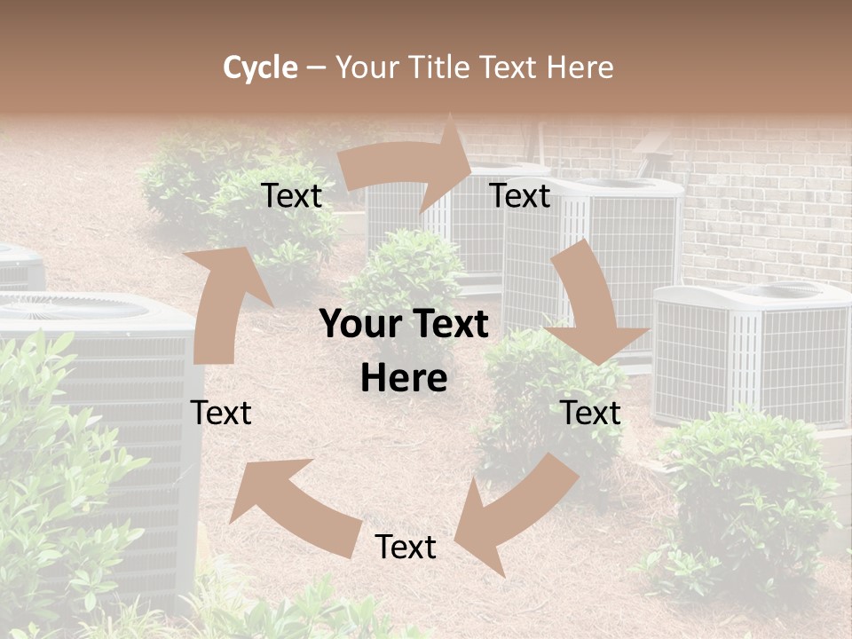 Residential Air Conditioning Units For A Large Home. Environmental Control. PowerPoint Template