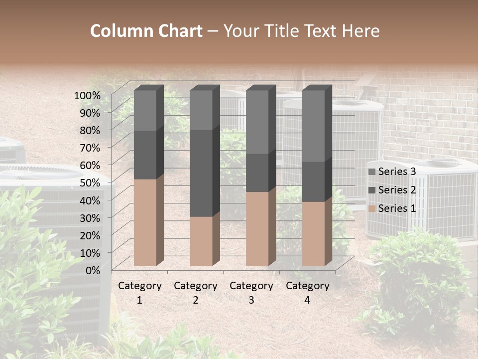 Residential Air Conditioning Units For A Large Home. Environmental Control. PowerPoint Template