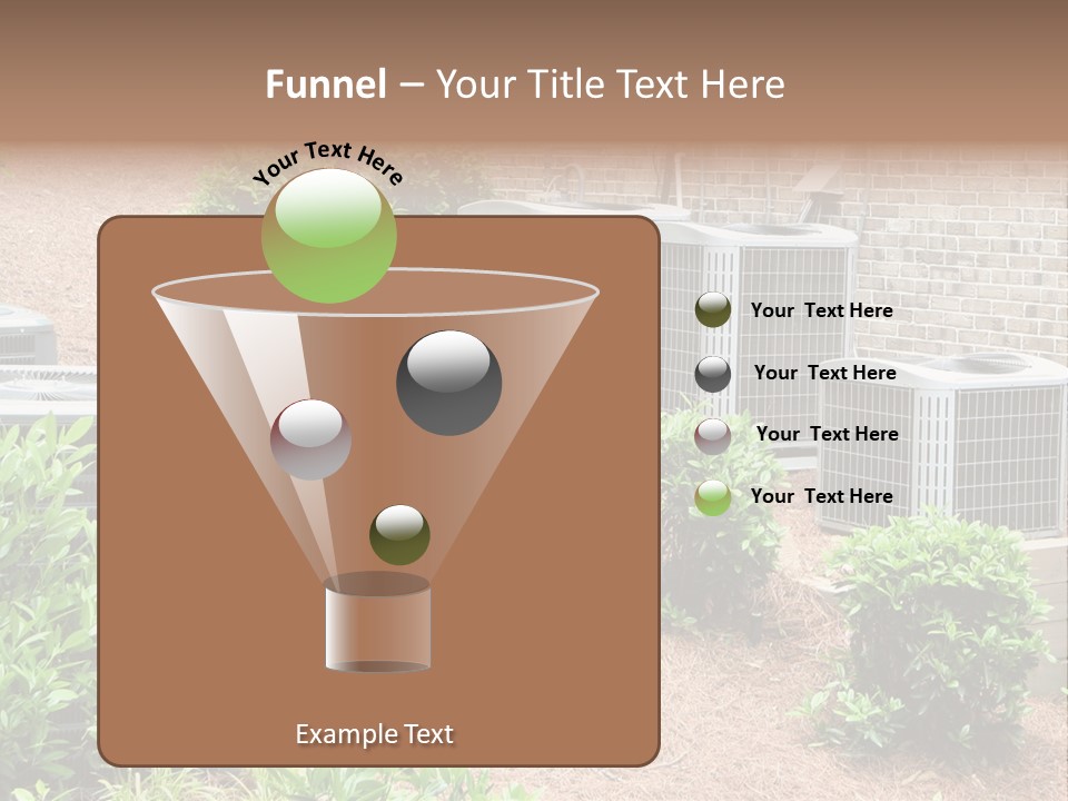 Residential Air Conditioning Units For A Large Home. Environmental Control. PowerPoint Template