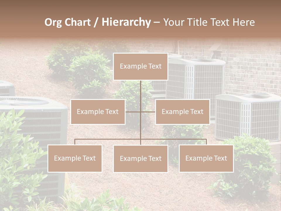 Residential Air Conditioning Units For A Large Home. Environmental Control. PowerPoint Template
