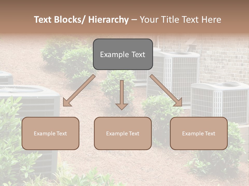 Residential Air Conditioning Units For A Large Home. Environmental Control. PowerPoint Template