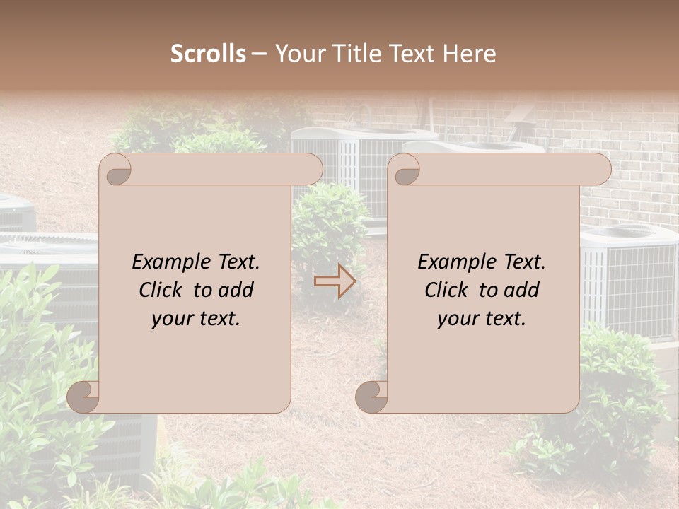 Residential Air Conditioning Units For A Large Home. Environmental Control. PowerPoint Template