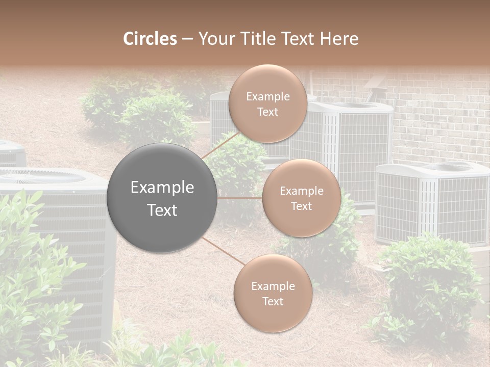 Residential Air Conditioning Units For A Large Home. Environmental Control. PowerPoint Template