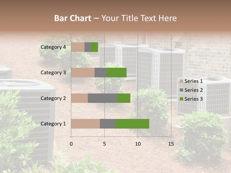 Residential Air Conditioning Units For A Large Home. Environmental Control. PowerPoint Template