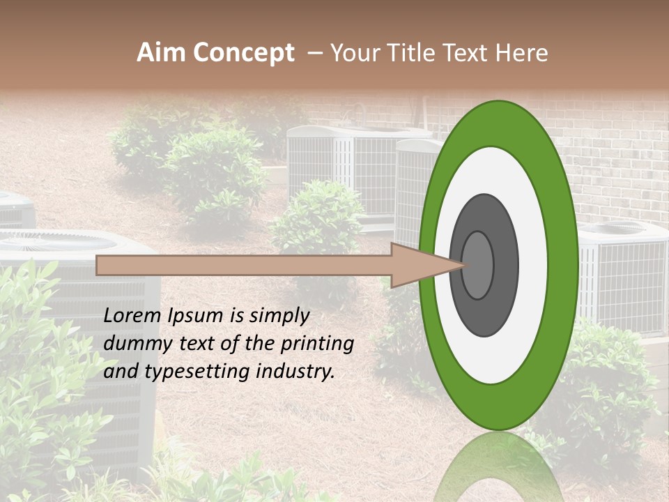 Residential Air Conditioning Units For A Large Home. Environmental Control. PowerPoint Template
