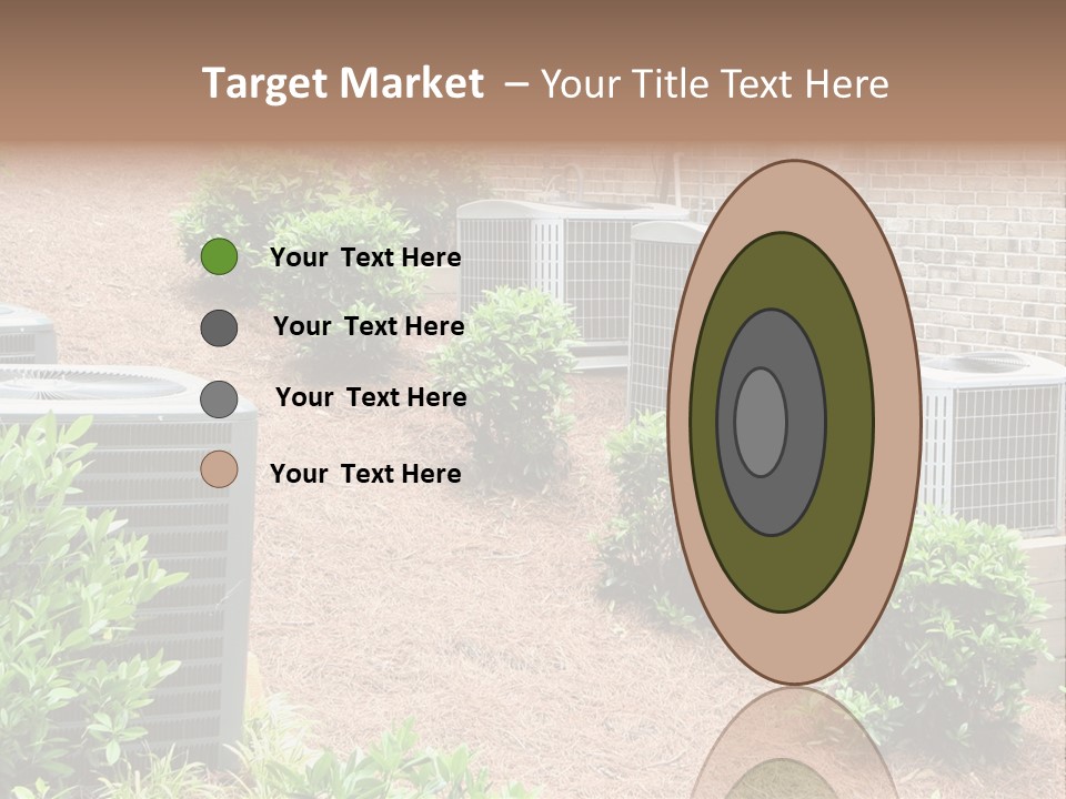 Residential Air Conditioning Units For A Large Home. Environmental Control. PowerPoint Template