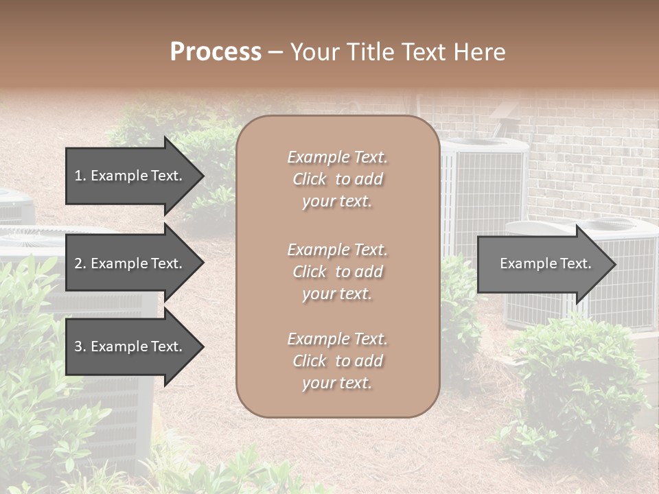 Residential Air Conditioning Units For A Large Home. Environmental Control. PowerPoint Template