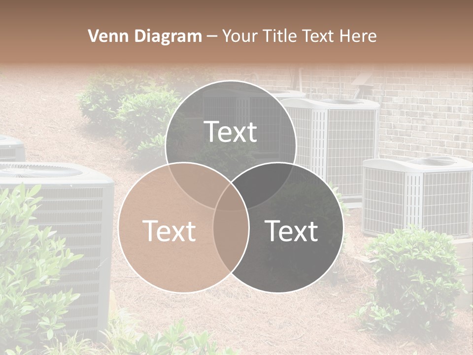 Residential Air Conditioning Units For A Large Home. Environmental Control. PowerPoint Template