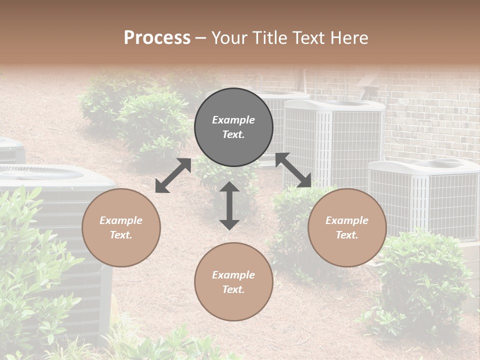 Residential Air Conditioning Units For A Large Home. Environmental Control. PowerPoint Template